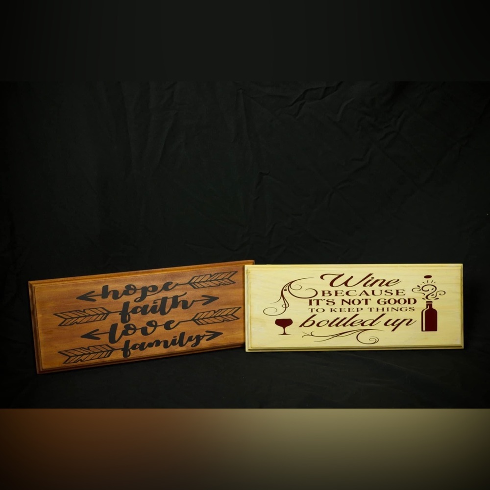 Homemade signs
